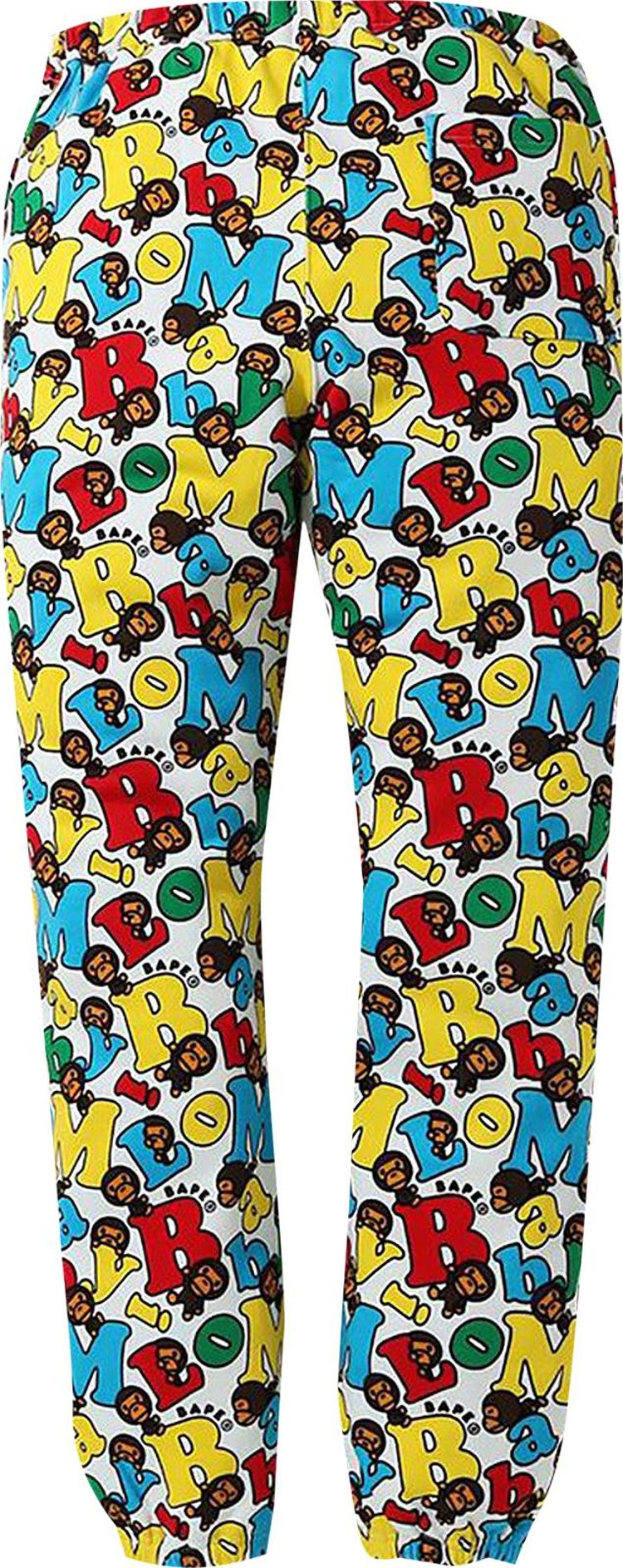 BAPE Baby Milo Alphabet Slim Sweatpants 'Multicolor', multicolor