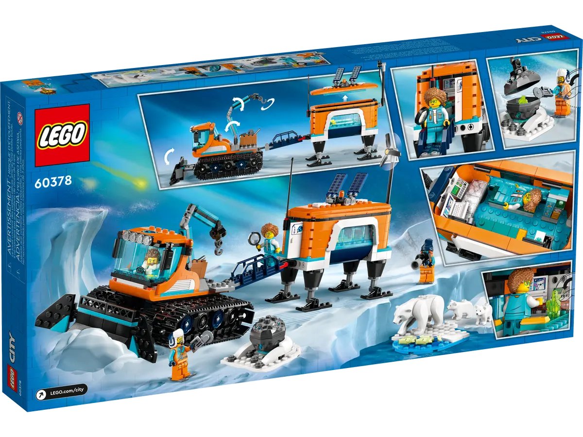 Lego City Arctic Explorer Truck And Mobile Lab 60378, 489 pieces