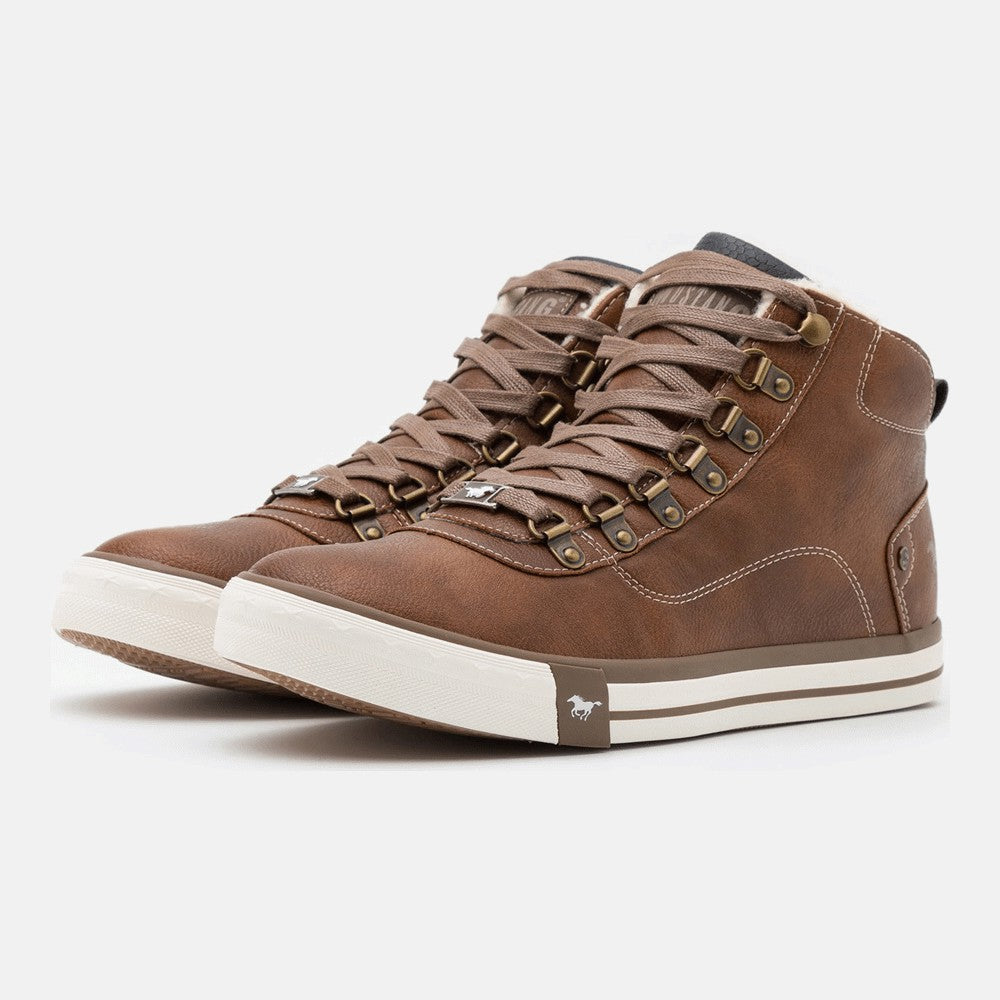 Mustang Zapatillas Altas sneakers, cognac