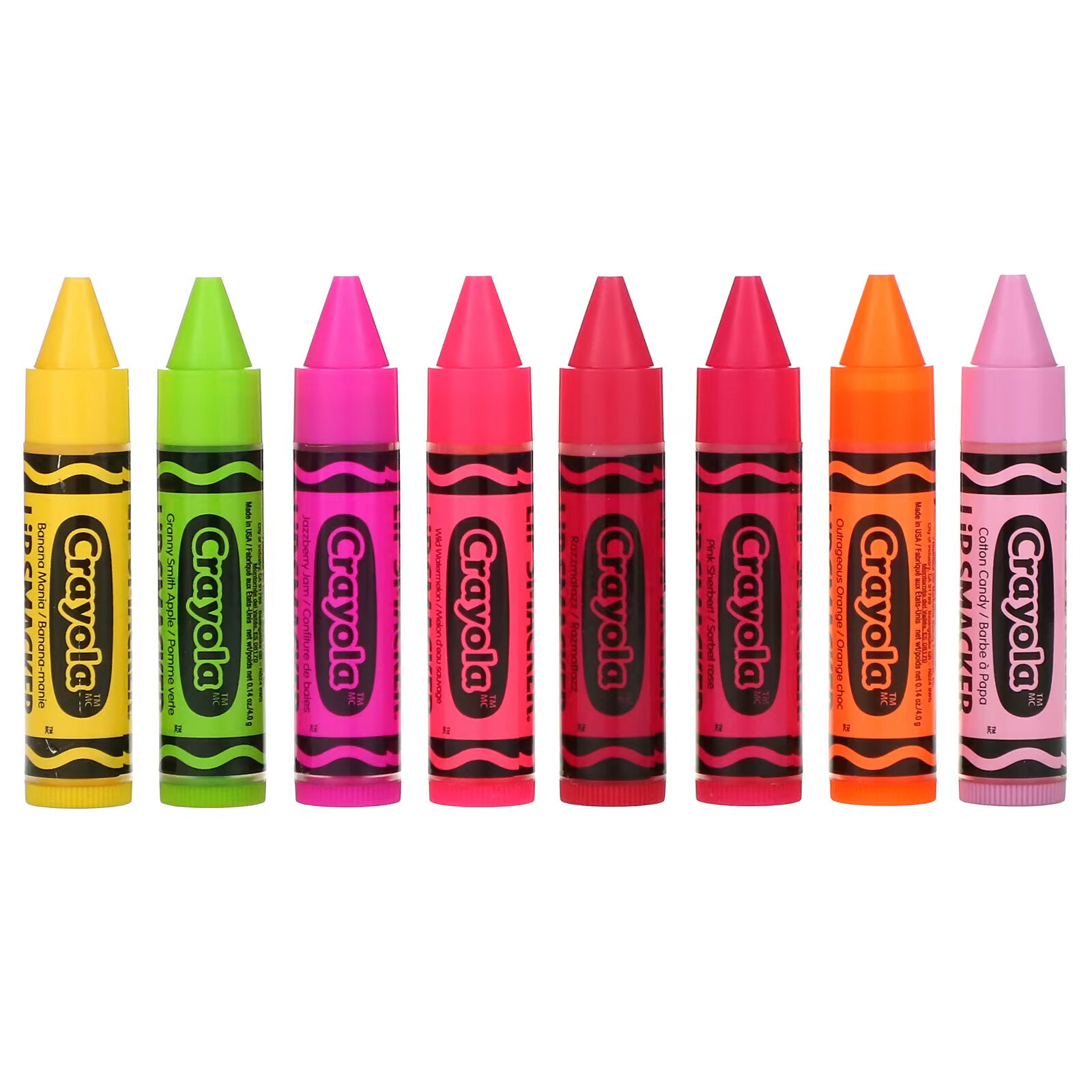 Lip Smacker, Crayola, Lip Balm Set, 8 Pack, 0.14 oz (4.0 g)