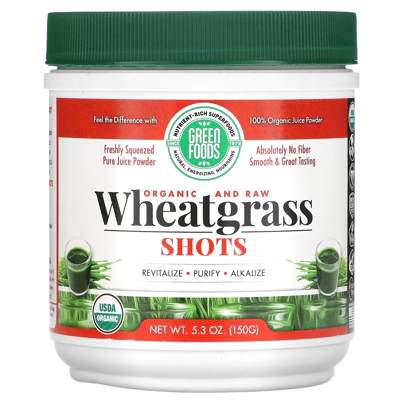 Green Foods Organic Raw Wheatgrass, 150g