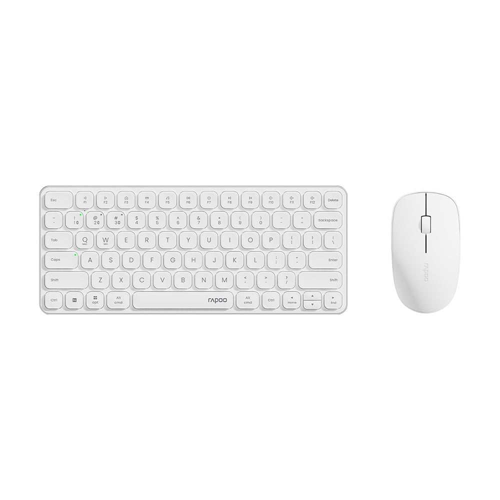 Peripheral kit Rapoo 9000S (keyboard + mouse), wireless, white