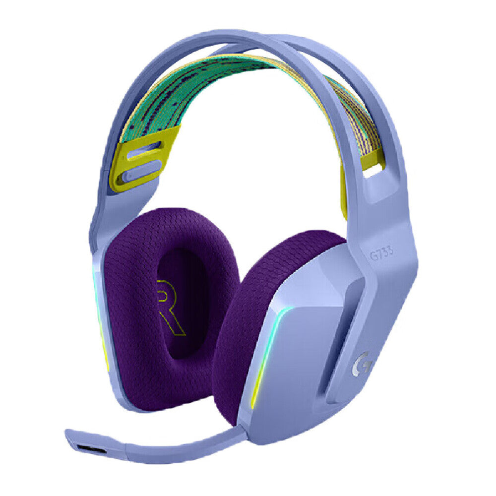 Logitech Gaming G733 RGB Wireless Gaming Headset, Purple