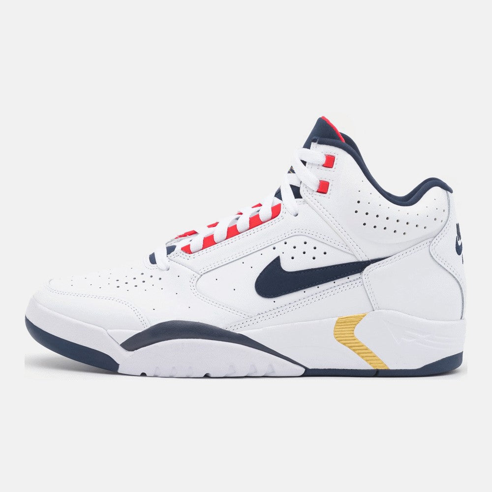 Sneakers Nike Sportswear Air Flight Lite Mid, white/midnight navy/university red/metallic gold