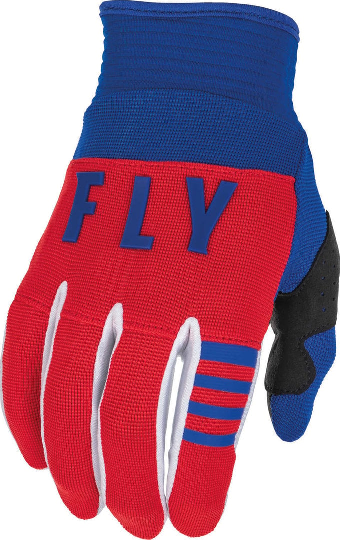 قفازات موتوكروس للشباب من Fly Racing F-16، أحمر/أبيض/أزرق