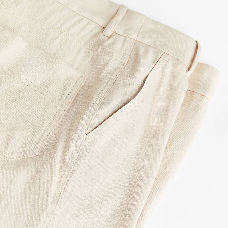 Straight-leg trousers H&M, beige