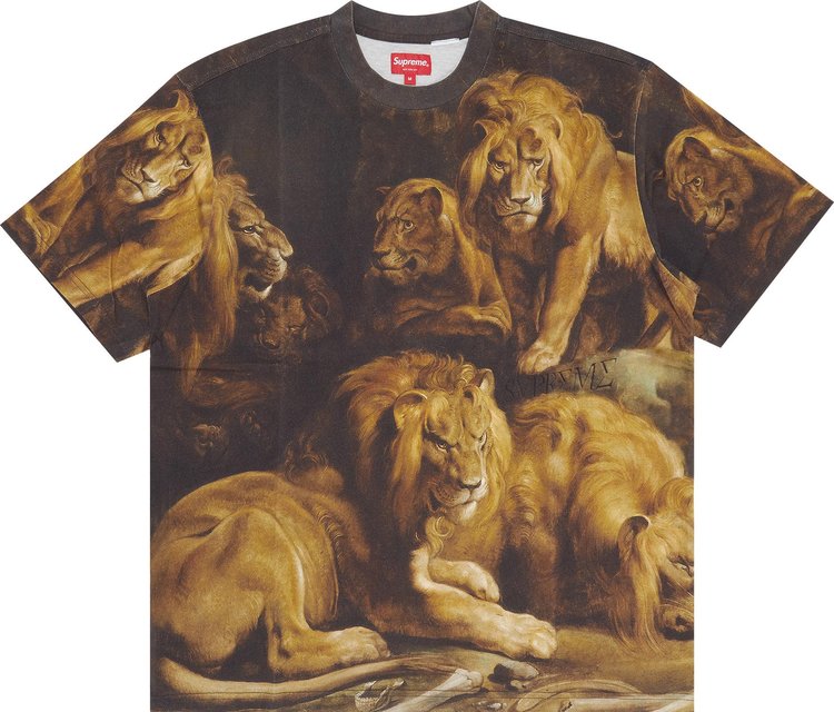 Supreme Lion's Den Short-Sleeve Top 'Multicolor' T-Shirt, Multicolor