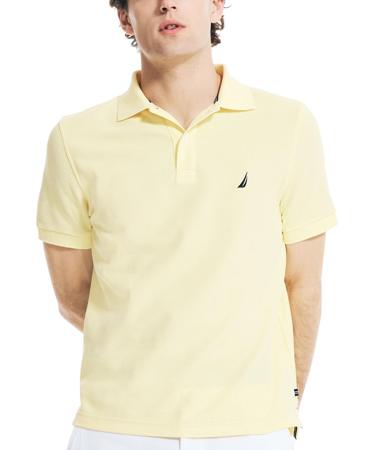 Men's regular fit polo shirt made from environmentally friendly Nautica materials