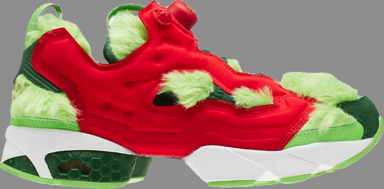 حذاء رياضي Instapump fury cv 'grinch' من Reebok باللون الأخضر