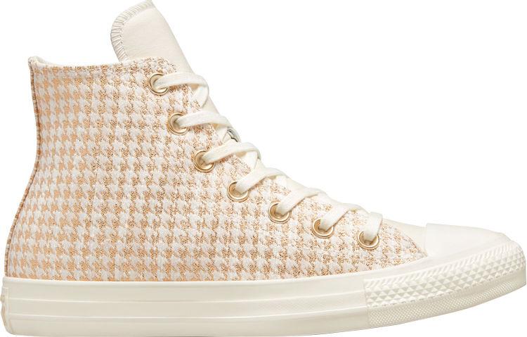 Sneakers Converse Wmns Chuck Taylor All Star High Houndstooth Shine - Egret, cream