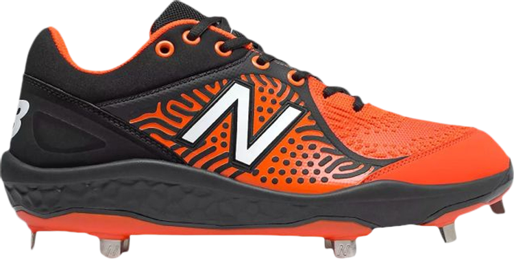 New Balance Fresh Foam 3000v5 'Black Orange' Cleats, orange