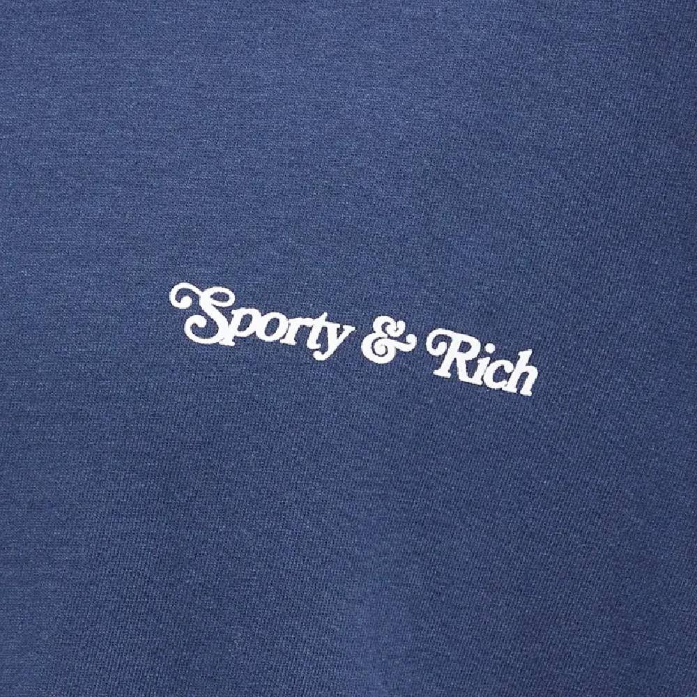 T-shirt Sporty & Rich Self Love Club, dark blue