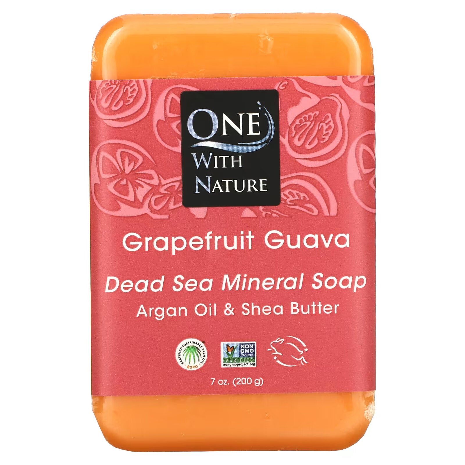 One with Nature, Triple Fluted Soap, Grapefruit Guava, 7 oz (200 g)