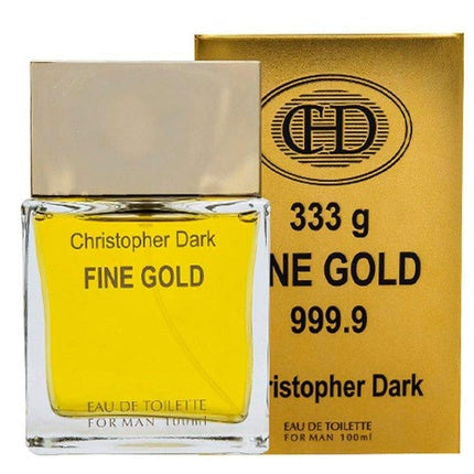 Eau de toilette for men Christopher Dark Fine Gold 100 ml