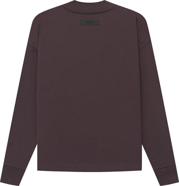 Fear of God Essentials Long-Sleeve Tee 'Plum', brown