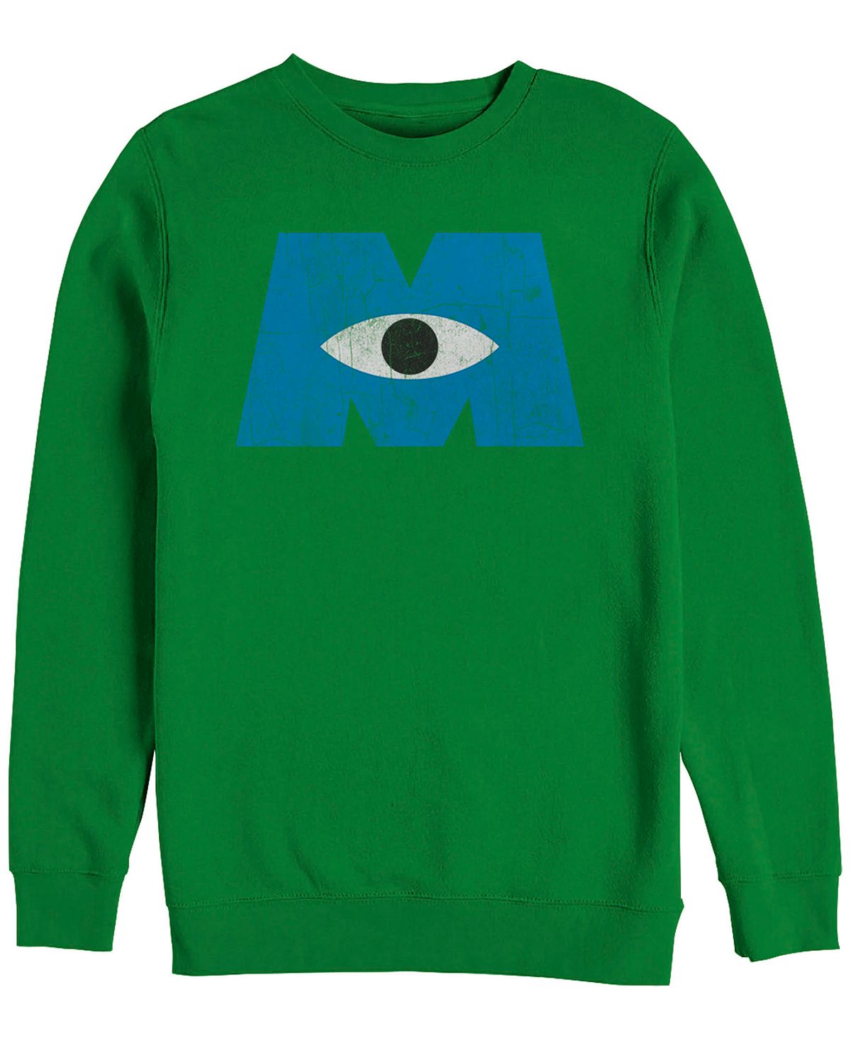 شعار شركة المرعبين المحدودة من ديزني بيكسار للرجال. Eye, Fifth Sun Crew Fleece, Emerald