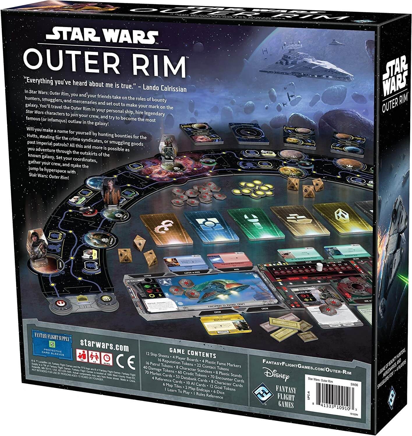 لعبة لوحية Star Wars Outer Rim