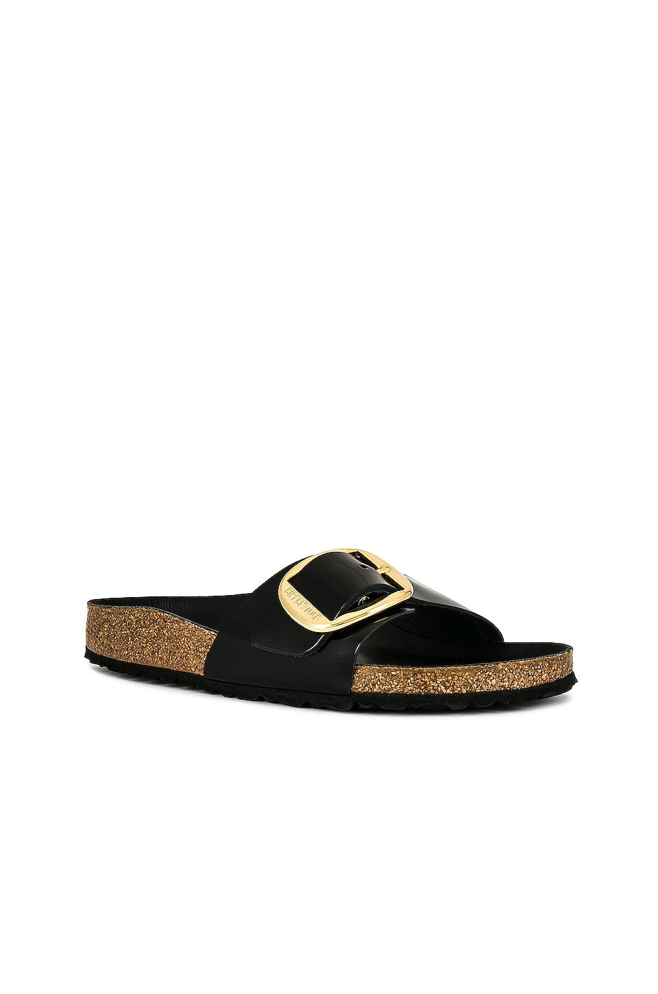 BIRKENSTOCK Madrid High Shine Big Buckle Sandals in High Shine Black