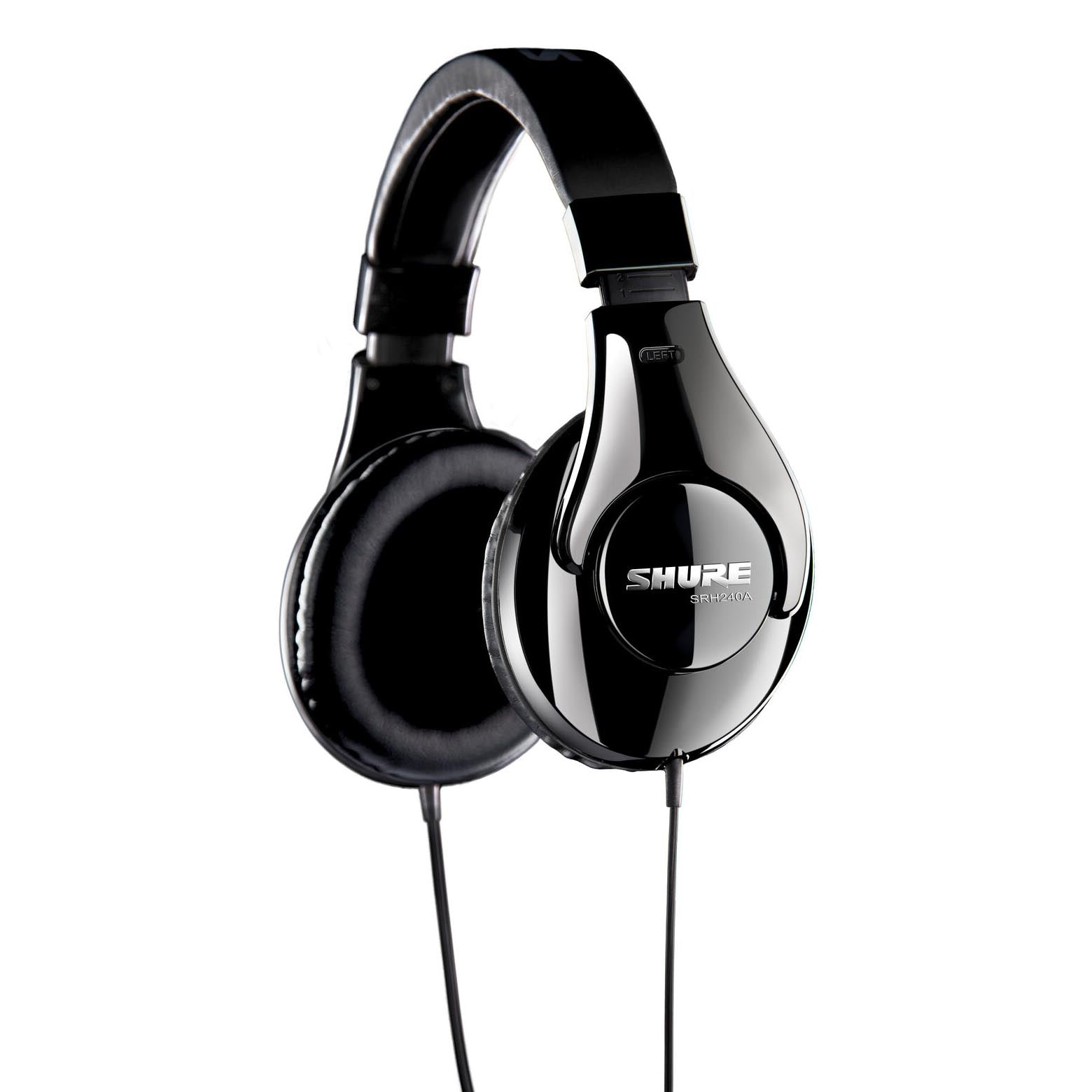 سماعات رأس Shure SRH240A فوق الأذن، باللون الأسود