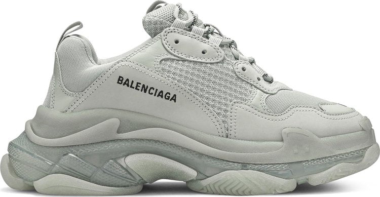 حذاء رياضي Balenciaga Triple S بنعل شفاف، رمادي