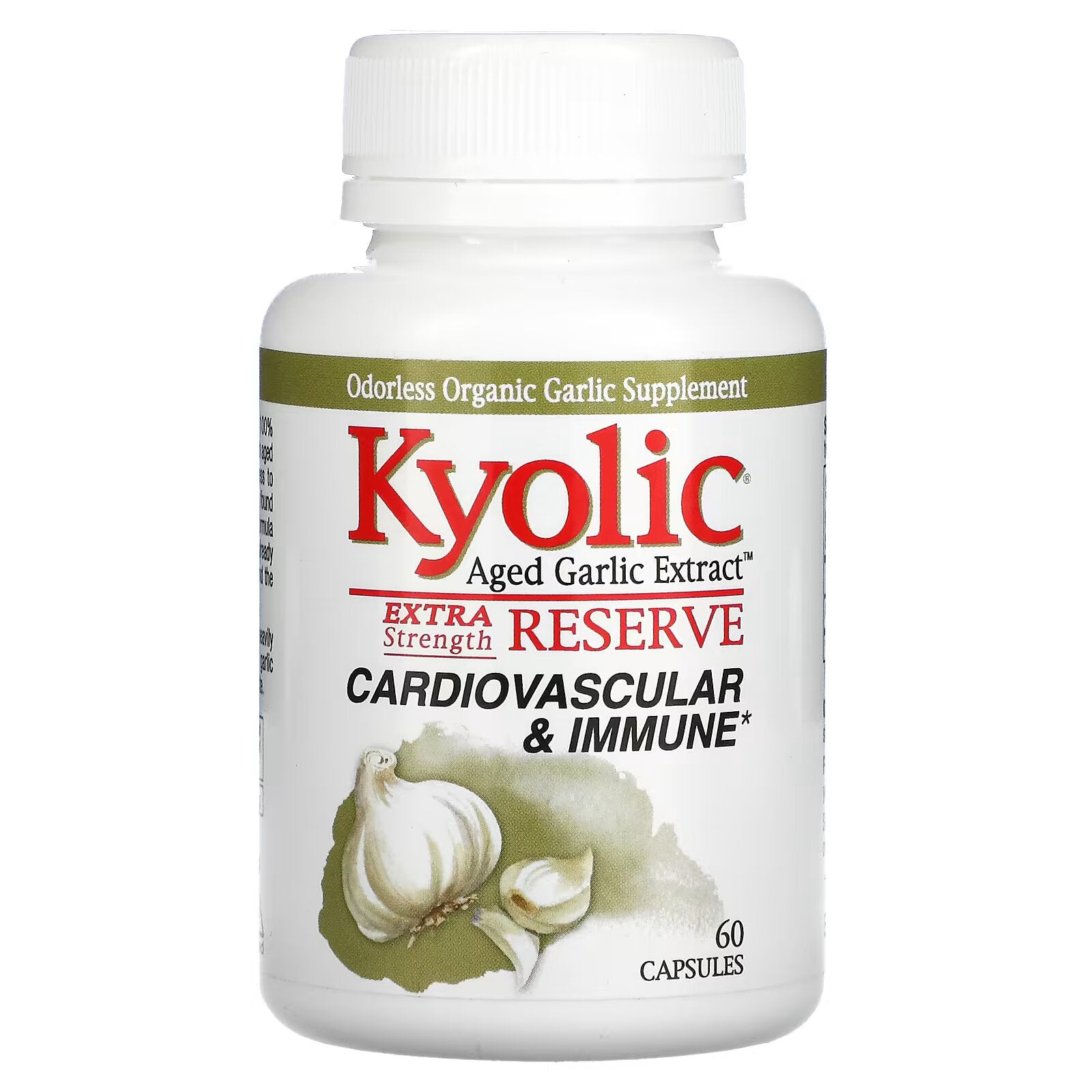 Kyolic, Aged Garlic Extract, Extra Strength, 60 Capsules