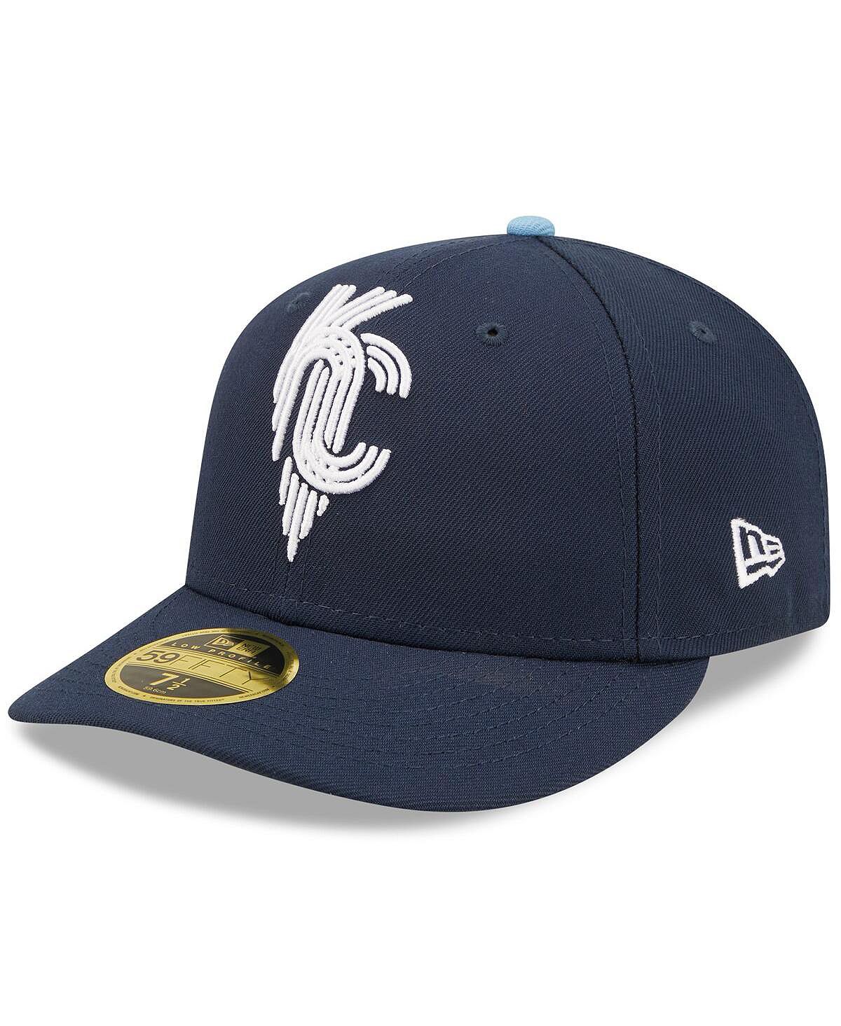 Kansas City Royals Men's Navy Blue Fitted Hat 2022 City Connect Low Profile 59FIFTY New Era