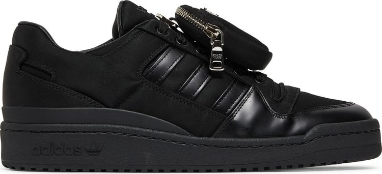 حذاء رياضي Adidas Prada x Forum Low 'Core Black' باللون الأسود