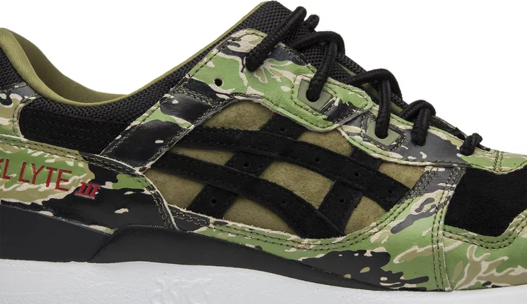 Atmos x gel lyte 3 'green tiger camo' Asics sneakers, green