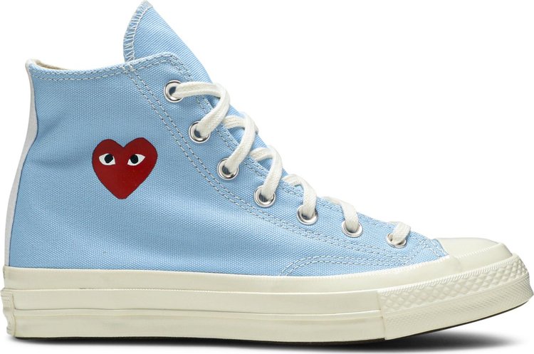 Sneakers Converse Comme des Garçons PLAY x Chuck 70 High Bright Blue, blue