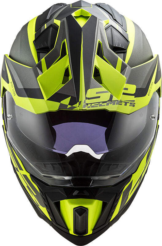 MX701 Explorer HPFC Alter LS2 Motocross Helmet, Matte Black/Yellow