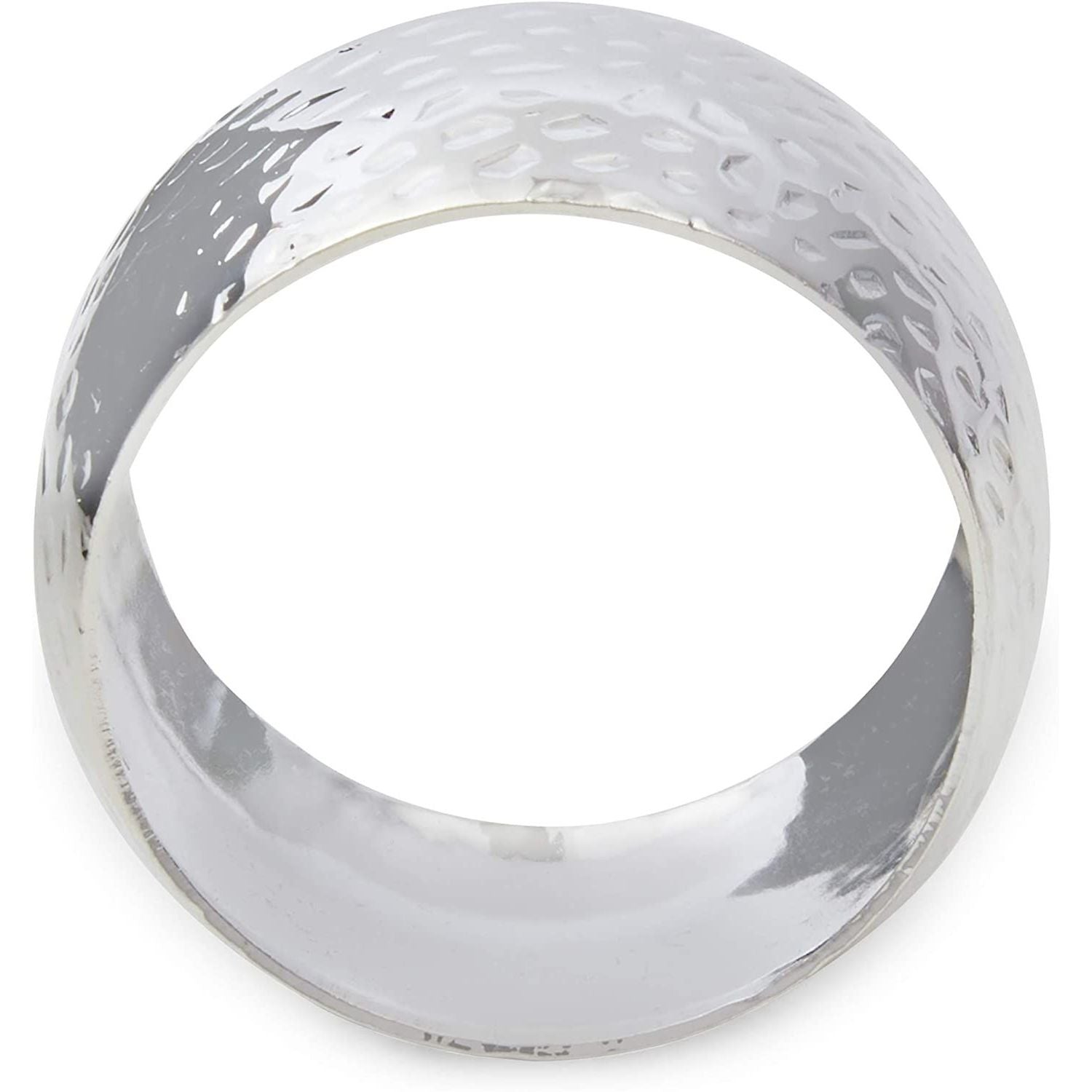 Set of Silver Napkin Rings for Wedding Decoration, Christmas (1 8 inches, 12 pcs per pack. )