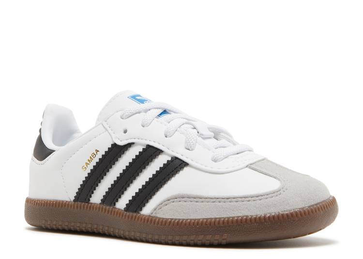 حذاء رياضي Adidas SAMBA OG I 'WHITE BLACK GUM' باللون الأبيض