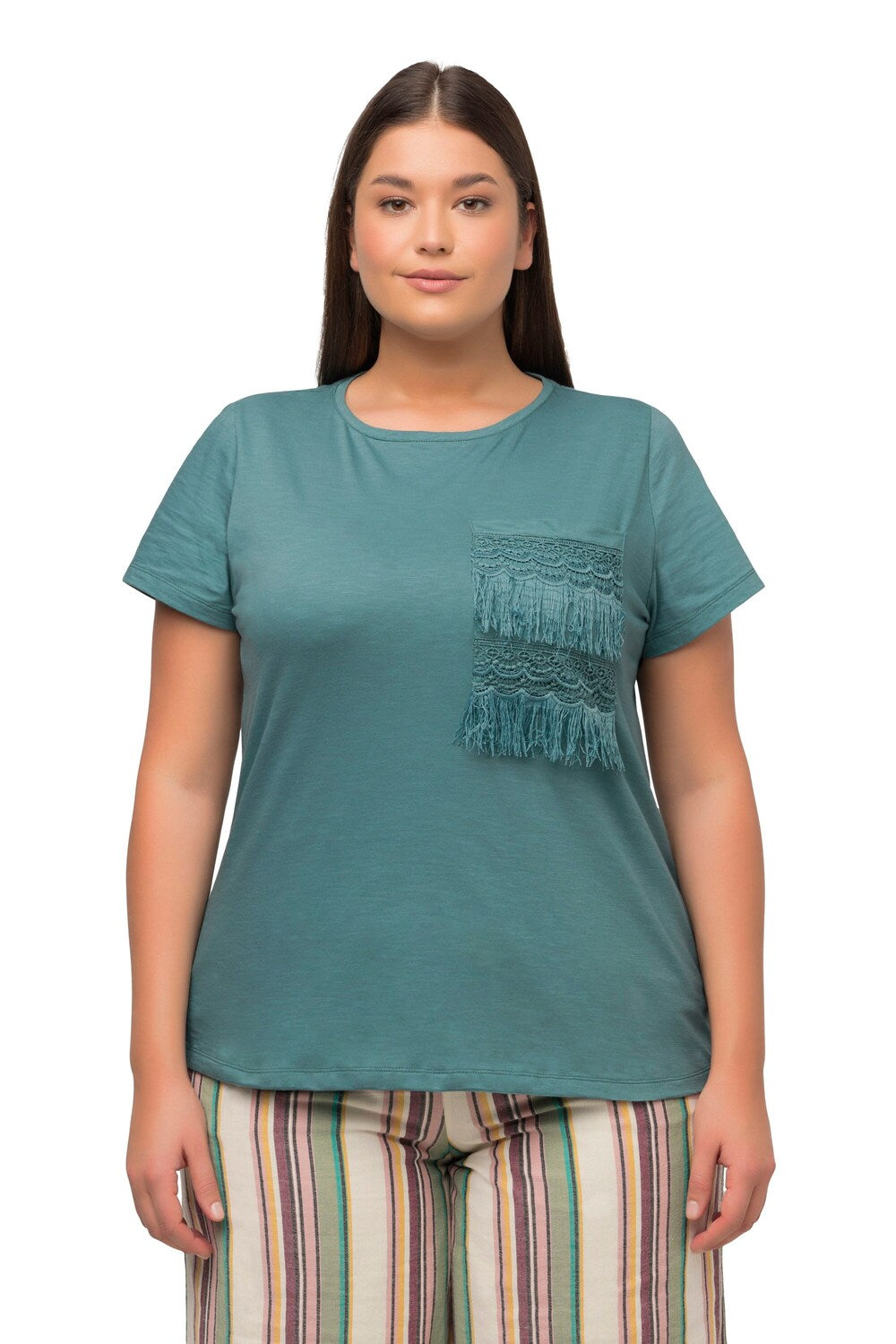 T-shirt Ulla Popken, blue