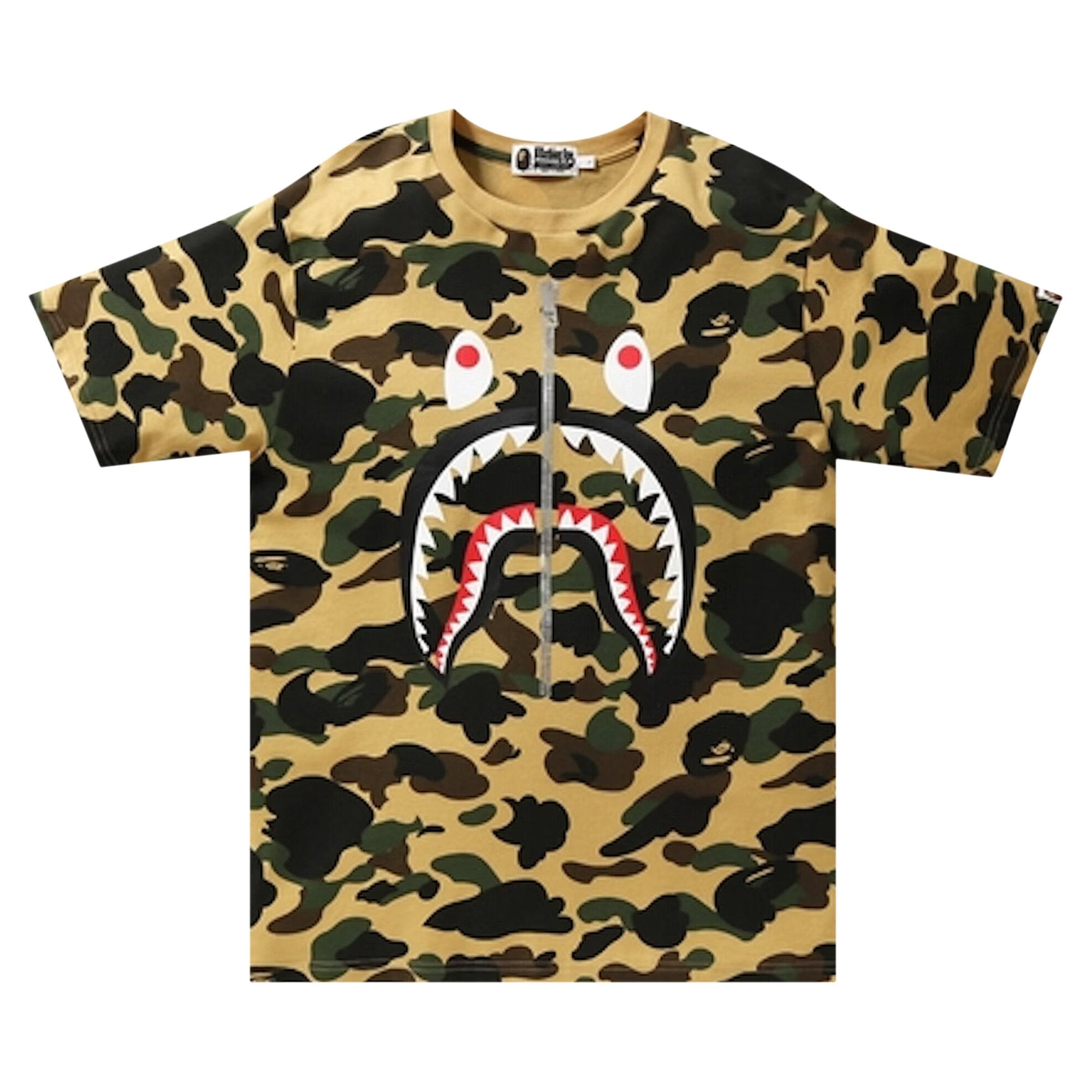 BAPE 1st Camo Shark T-Shirt, Yellow