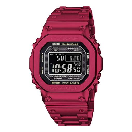 ساعة CASIO G-Shock Full Metal باللون الأحمر