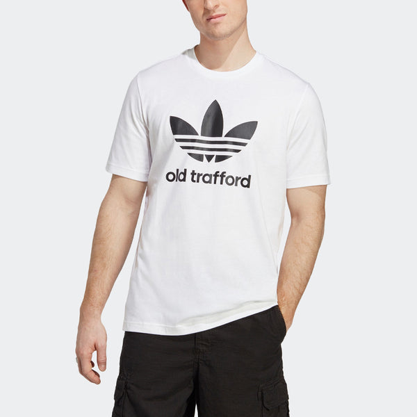 تي شيرت adidas originals Manchester United OG Trefoil "أبيض"، باللون الأبيض