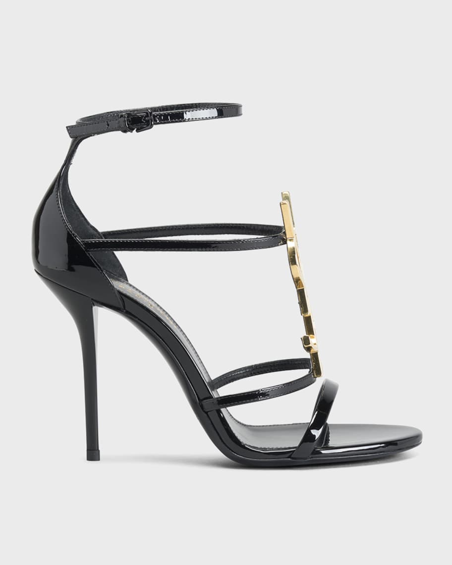 Cassandra YSL Medallion Sandals Saint Laurent