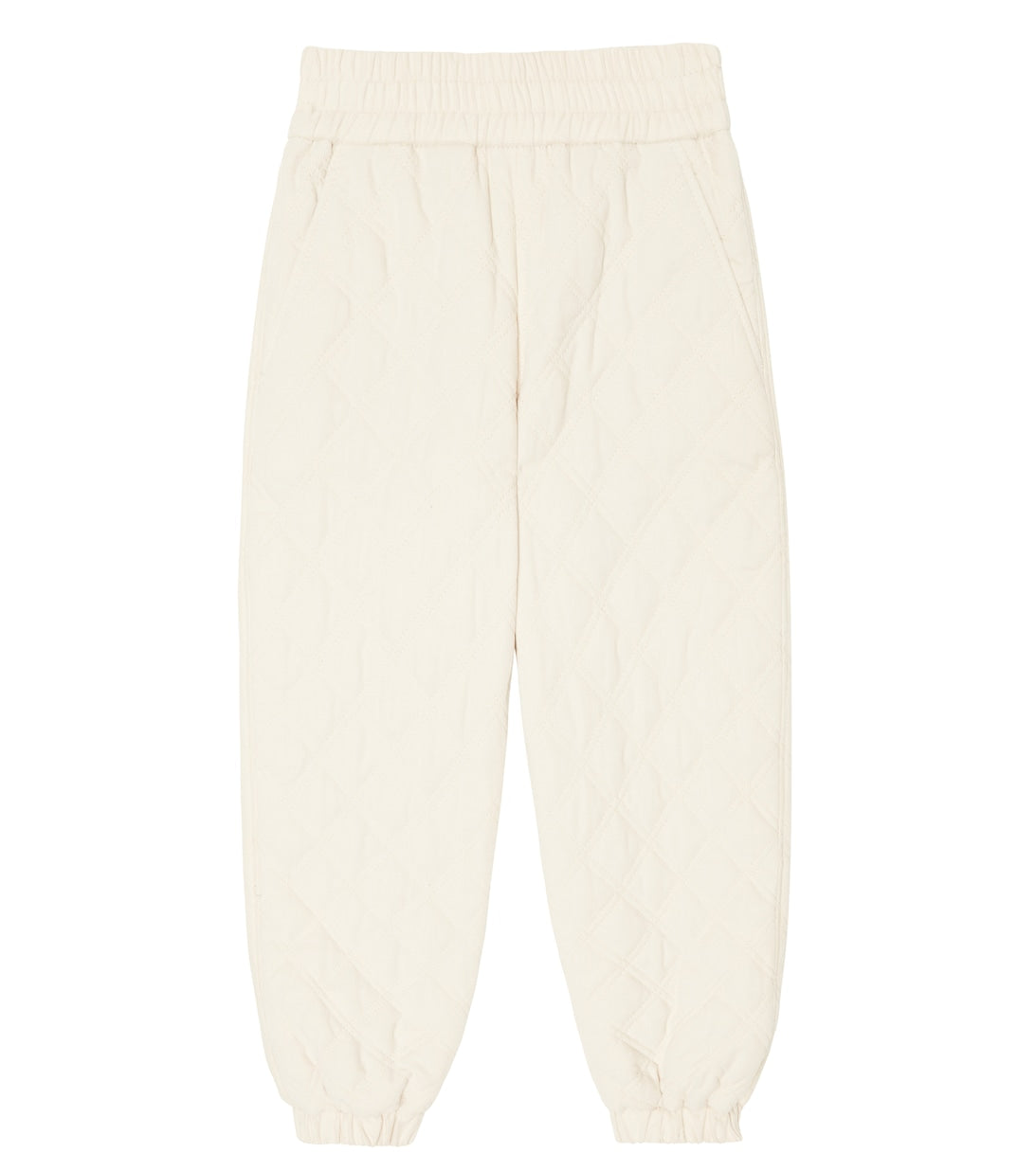 Brunello Cucinelli Quilted Cotton Corduroy Pants, White