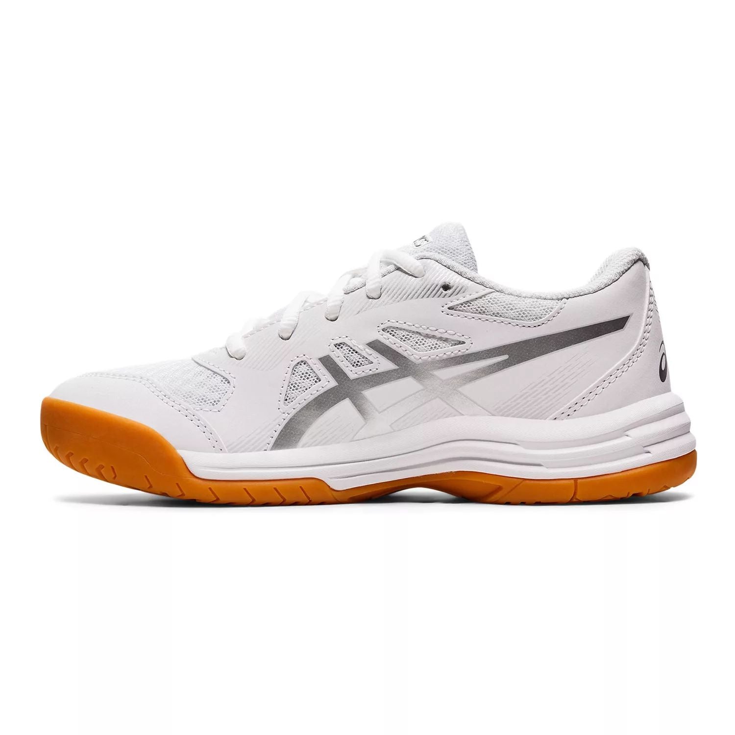 حذاء كرة طائرة للأطفال من ASICS UPCOURT 5 GS Big ASICS، أسود/أبيض