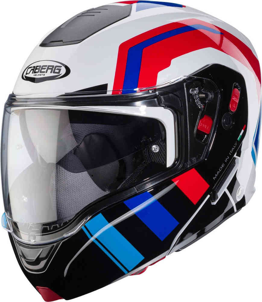 Road helmet Horus X Caberg, white/black/blue