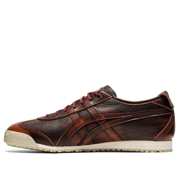 حذاء الجري Onitsuka Tiger Mexico 66 SD باللون الأسود/الأحمر/البني، أسود