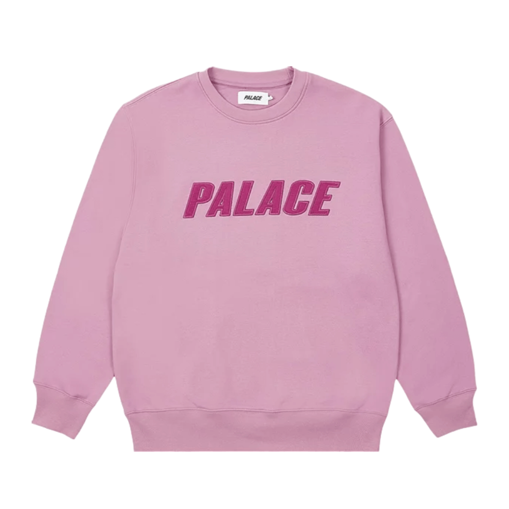 سويت شيرت Palace Iridescent Appliqué Crew، أرجواني