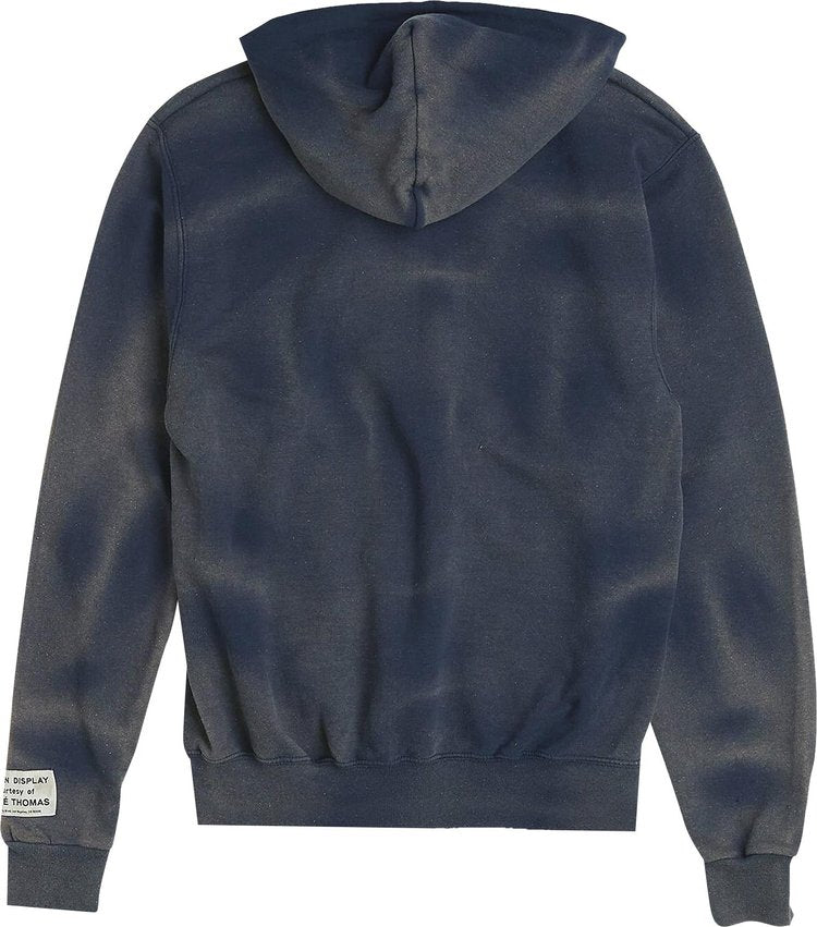 Gallery Dept Hoodie. Gallery Dept Zip Up Hoodie 'Navy', blue