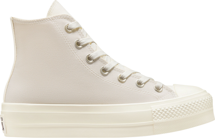 Converse Wmns Chuck Taylor All Star Tri-Panel High Color Block Sneakers - Hemp Desert Sand, Tan