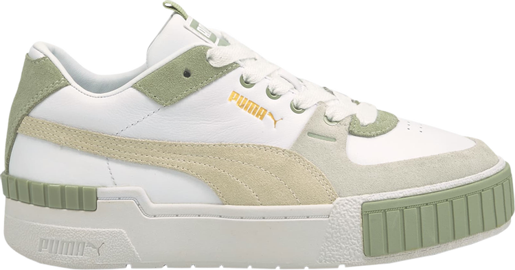 Sneakers Puma Wmns Cali Sport In Bloom - Desert Sage, white