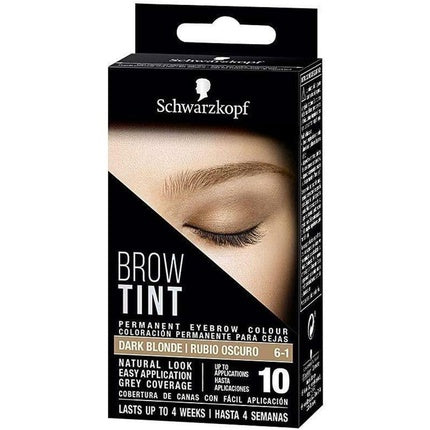 صبغة حواجب دائمة Schwarzkopf 6-1 Dark Blonde 10 مل، صبغة حواجب