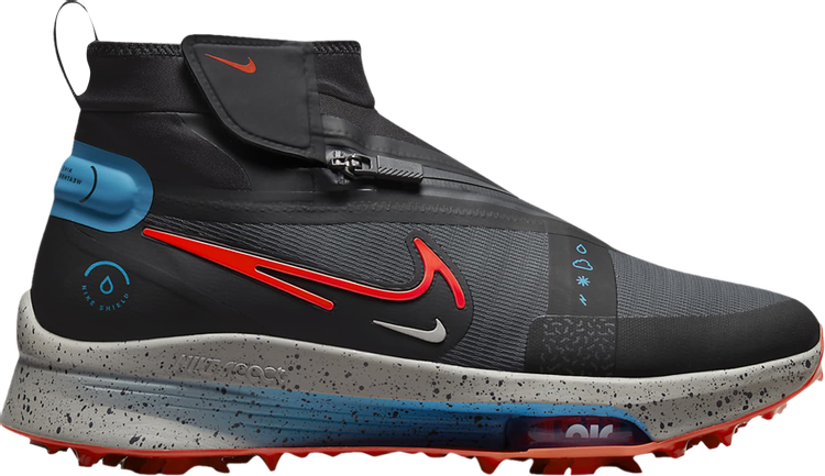 Nike Air Zoom Infinity Tour 2 Shield 'Anthracite Bright Crimson' Boots, Black