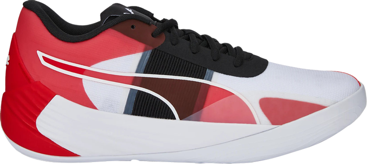 حذاء رياضي Puma Fusion Nitro Team White High Risk Red، أبيض