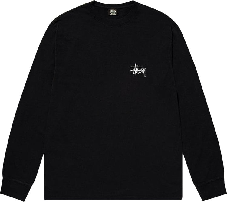 Stussy Basic Long-Sleeve Tee 'Black', black