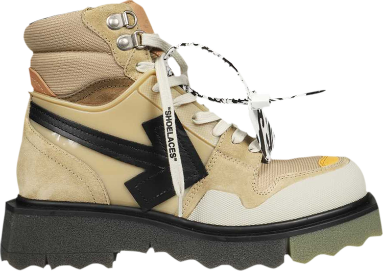 Off-White Hiking Sneaker Boot Beige, brown